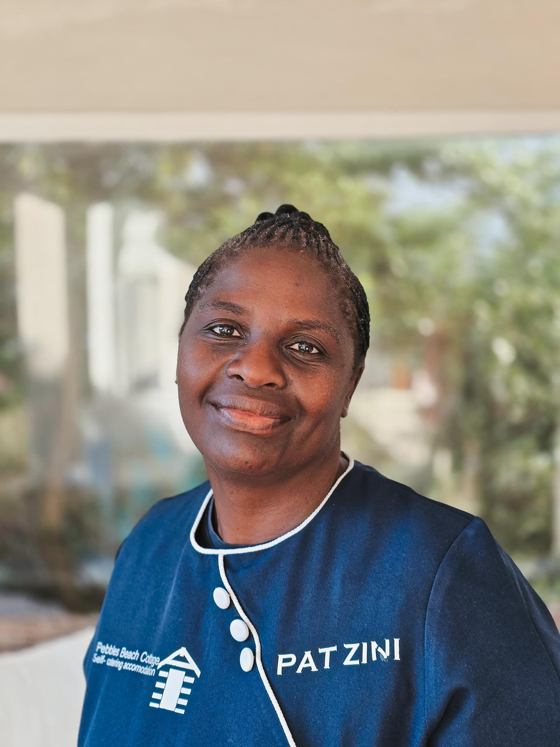 Phatheka, manageress at Pebbles Beach Cottage.
